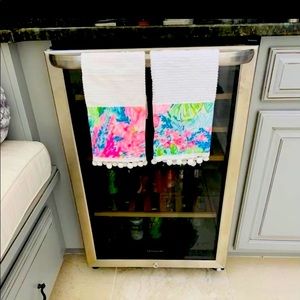 Kitchen Towel set fished my wish pompom